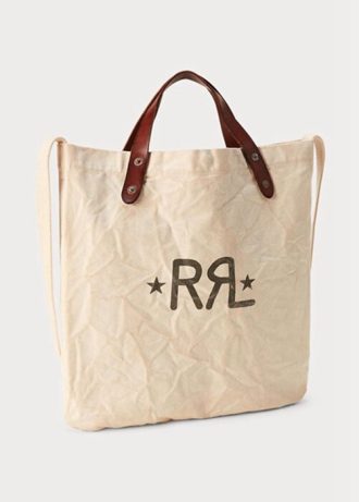 Vita tygväskor för Ralph Lauren-logotyp för män för marknaden