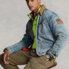 Wash Ralph Lauren Denim Trucker Jackor för män Wash Ralph Lauren Denim Trucker Jackor för män