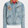 Wash Ralph Lauren Denim Trucker Jackor för män Wash Ralph Lauren Denim Trucker Jackor för män