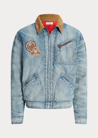 Wash Ralph Lauren Denim Trucker Jackor för män