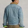 Wash Ralph Lauren Denim Trucker Jackor för män Wash Ralph Lauren Denim Trucker Jackor för män